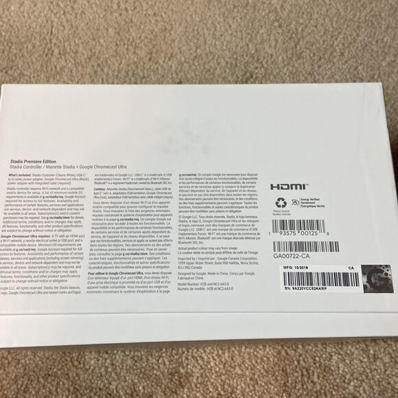 NEW - GOOGLE STADIA PREMIERE EDITION CONTROLLER - Picture 4 of 7